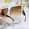 Mắt Kính Thời Trang Nữ - Kính Chanel Nữ Vuông Nâu Hổ Phách Tràn Viền Cao Cấp 20210