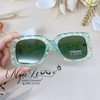 Mắt Kính Thời Trang Nữ -Kính Chanel Nữ Vuông Xanh Ngọc Tròng Polarized Cao Cấp 6082