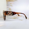 Mắt Kính Thời Trang Nữ - Kính D&G Nữ Màu Nâu Hổ Phách Cao Cấp Full Box Mã 20272