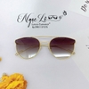 Mắt Kính Thời Trang Nữ - Kính Dior Mắt Mèo Khói Gọng Kim Loại Cao Cấp Full Box