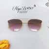 Mắt Kính Thời Trang Nữ - Kính Dior Mắt Mèo Màu Tím Khói Gọng Kim Loại Cao Cấp