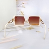 Mắt Kính Thời Trang Nữ - Kính Dior Nâu Sữa Gọng Kim Loại Tròng Polarized Cao Cấp Mã 9918