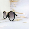 Mắt Kính Thời Trang Nữ - Kính Dior Nữ Màu Đen Khói Gọng Kim Loại Cao Cấp 2743
