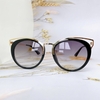 Mắt Kính Thời Trang Nữ - Kính Dior Nữ Màu Đen Khói Gọng Kim Loại Cao Cấp 2743