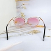 Mắt Kính Thời Trang Nữ - Kính Dior Nữ Màu Hồng Pastel Gọng Kim Loại Cao Cấp Mã 2743