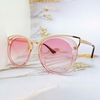 Mắt Kính Thời Trang Nữ - Kính Dior Nữ Màu Hồng Pastel Gọng Kim Loại Cao Cấp Mã 2743