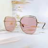 Mắt Kính Thời Trang Nữ - Kính Dior Nữ Màu Hồng Vuông Viền Kim Loại Full Box