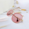 Mắt Kính Thời Trang Nữ - Kính Dior Nữ Màu Hồng Viền Kim Loại Cao Cấp Fullbox