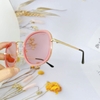 Mắt Kính Thời Trang Nữ - Kính Dior Nữ Màu Hồng Viền Kim Loại Cao Cấp Fullbox