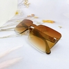 Mắt Kính Thời Trang Nữ - Kính Dior Nữ Màu Nâu Vuông Tràn Viền Cao Cấp Full Box