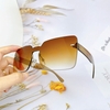 Mắt Kính Thời Trang Nữ - Kính Dior Nữ Màu Nâu Vuông Tràn Viền Cao Cấp Full Box