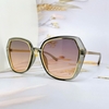 Mắt Kính Thời Trang Nữ - Kính Dior Nữ Màu Ombre Cam Khói Viền Kim Loại Cao Cấp 5037