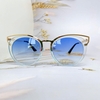 Mắt Kính Thời Trang Nữ - Kính Dior Nữ Màu Xanh Da Trời Gọng Kim Loại Cao Cấp Mã 2743