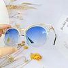 Mắt Kính Thời Trang Nữ - Kính Dior Nữ Màu Xanh Da Trời Gọng Kim Loại Cao Cấp Mã 2743