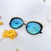 Mắt Kính Thời Trang Nữ - Kính Dior Nữ Tráng Gương Xanh Gọng Kim Loại Cao Cấp 2743