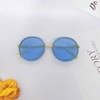 Mắt Kính Thời Trang Nữ - Kính Dior Nữ Tròn Xanh Da Trời Gọng Kim Loại Cao Cấp 8879