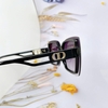 Mắt Kính Thời Trang Nữ - Kính Dior Nữ Vuông Đen Khói Tràn Viền Cao Cấp D77-703