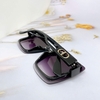 Mắt Kính Thời Trang Nữ - Kính Dior Nữ Vuông Đen Khói Tràn Viền Cao Cấp D77-703