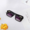 Mắt Kính Thời Trang Nữ - Kính Dior Nữ Vuông Đen Khói Tràn Viền Cao Cấp D77-703