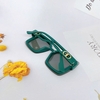Mắt Kính Thời Trang Nữ - Kính Dior Nữ Vuông Khói Gọng Xanh Đậm Tràn Viền D77-703