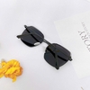 Mắt Kính Thời Trang Nữ - Kính Dior Nữ Vuông Viền Kim Loại Màu Đen Tròng Polarized B80-148