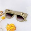 Mắt Kính Thời Trang Nữ - Kính Fendi Mắt Mèo Màu Xám Grey Tròng Khói Cao Cấp 2371