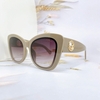 Mắt Kính Thời Trang Nữ - Kính Fendi Mắt Mèo Màu Xám Grey Tròng Khói Cao Cấp 2371
