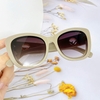 Mắt Kính Thời Trang Nữ - Kính Fendi Mắt Mèo Màu Xám Grey Tròng Khói Cao Cấp 2371