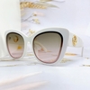 Mắt Kính Thời Trang Nữ -  Kính Fendi Nữ Mắt Mèo Khói Gọng Trắng Cao Cấp Mã SP 2371