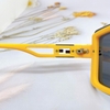 Mắt Kính Thời Trang Nữ - Kính Fendi Nữ Tròng Vuông Khói Tràn Viền Gọng Vàng Cam Cao Cấp 2254