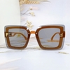 Mắt Kính Thời Trang Nữ - Kính Fendi Nữ Tròng Vuông Khói Tràn Viền Gọng Vàng Nghệ Cao Cấp 2254