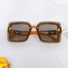 Mắt Kính Thời Trang Nữ - Kính Fendi Nữ Tròng Vuông Khói Tràn Viền Gọng Vàng Nghệ Cao Cấp 2254