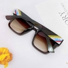 Mắt Kính Thời Trang Nữ - Kính Fendi Nữ Vuông Màu Nâu Cao Cấp Full Box Mã SP 9930