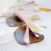 Mắt Kính Thời Trang Nữ - Kính Fendi Nữ Vuông Màu Ombre Trà Xanh Cao Cấp Full Box 9930