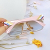 Mắt Kính Thời Trang Nữ - Kính Fendi Nữ Vuông Màu Ombre Trà Xanh Cao Cấp Full Box 9930