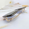 Mắt Kính Thời Trang Nữ - Kính Fendi Nữ Vuông Màu Xanh Đen Tràn Viền Gọng Kim Loại Mã 7065