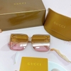 Mắt Kính Thời Trang Nữ - Kính Gucci Nữ Cao Cấp Tròng Vuông Ombre Hồng Mix Trà Nhẹ 8932 Full Box