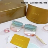 Mắt Kính Thời Trang Nữ - Kính Gucci Nữ Cao Cấp Tròng Vuông Ombre Xanh Hồng 8932 Full Box