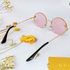 Mắt Kính Thời Trang Nữ - Kính Gucci Nữ Màu Hồng Tròn Gọng Kim Loại Cao Cấp FullBox