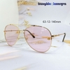 Mắt Kính Thời Trang Nữ - Kính Gucci Nữ Màu Hồng Tròng Bầu Gọng Kim Loại Mã GO0229S