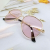 Mắt Kính Thời Trang Nữ - Kính Gucci Nữ Màu Hồng Tròng Bầu Gọng Kim Loại Mã GO0229S