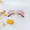 Mắt Kính Thời Trang Nữ - Kính Gucci Nữ Màu Hồng Tròng Bầu Gọng Kim Loại Mã GO0229S