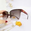 Mắt Kính Thời Trang Nữ - Kính Gucci Nữ Màu Nâu Mận Gọng Sọc Đỏ Logo Full Box - Mã 6002
