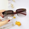 Mắt Kính Thời Trang Nữ - Kính Gucci Nữ Màu Nâu Mận Gọng Sọc Đỏ Logo Full Box - Mã 6002