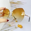 Mắt Kính Thời Trang Nữ - Kính Gucci Nữ Màu Nâu Trà Tròng Vuông Cao Cấp Full Box Mã 2438