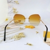 Mắt Kính Thời Trang Nữ - Kính Gucci Nữ Màu Nâu Trà Tròng Vuông Cao Cấp Full Box Mã 2438