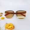 Mắt Kính Thời Trang Nữ - Kính Gucci Nữ Màu Trà Gọng Sọc Đỏ Logo FullBox - Mã 6002