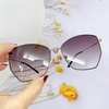 Mắt Kính Thời Trang Nữ - Kính Gucci Nữ Màu Xám Gọng Ong Cao Cấp Full Box Mã B80-88