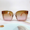 Mắt Kính Thời Trang Nữ - Kính Gucci Nữ Ombre Nâu Hồng Cao Cấp Full Box Mã D77-705