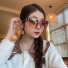 Mắt Kính Thời Trang Nữ - Kính Gucci Nữ Ombre Nâu Trà Cao Cấp Full Box - Mã D77-705